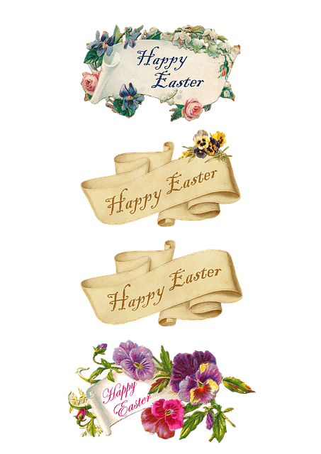 Ostern, Etiketten, Aufkleber, Wünsche