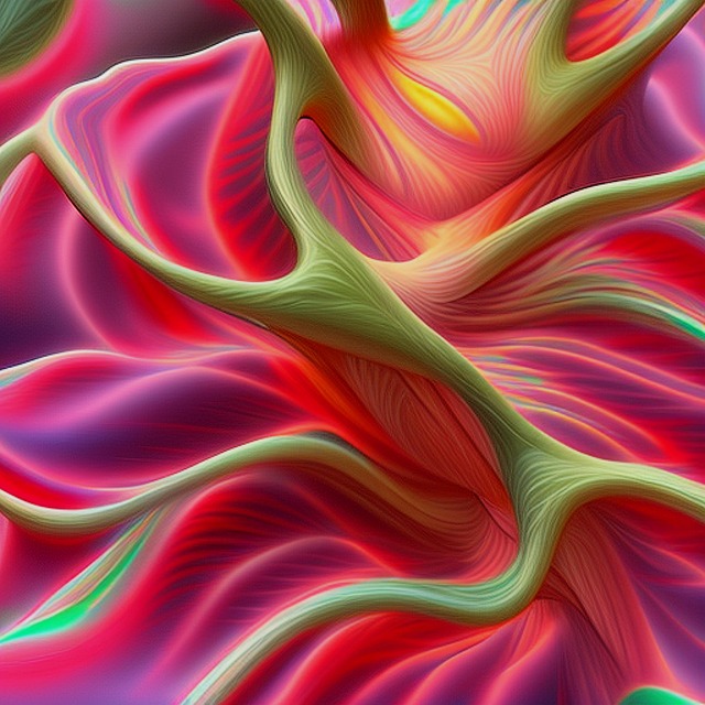 Free geometric abstract fractal illustration