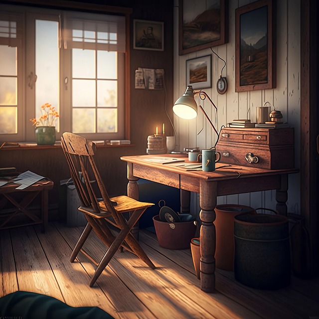 Free virtual office home illustration
