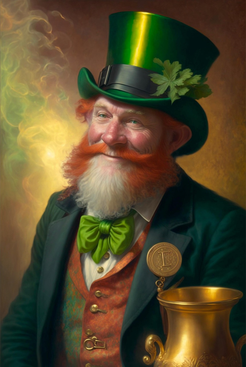 Download free HD stock image of Ai Generated Leprechaun Free ai generated leprechaun saint patrick's illustration