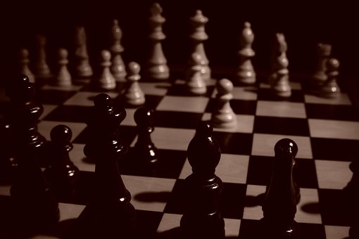 Ajedrez, Resolver, Jugar, Pensar, Sepia