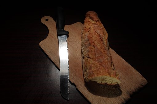 Pan, Alimentos, Tabla Para Cortar Pan