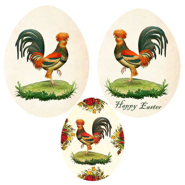 Free labels easter easter eggs illustration