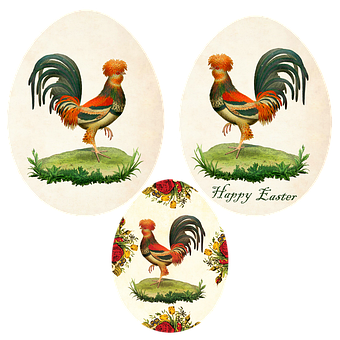 Etiketten, Ostern, Ostereier, Aufkleber