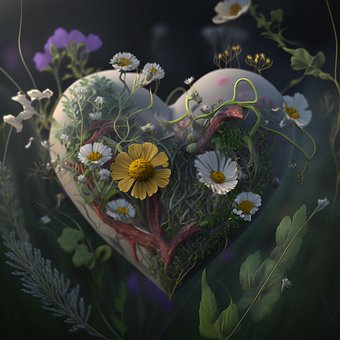 Hart, Dol Zijn Op, Illustratie, 3D