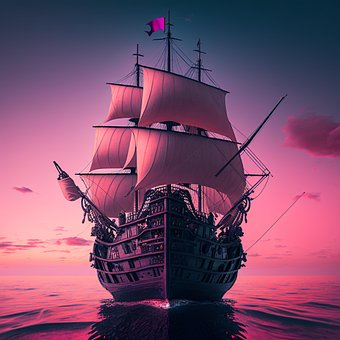 Zee, Schip, Boot, Lucht, Piraat
