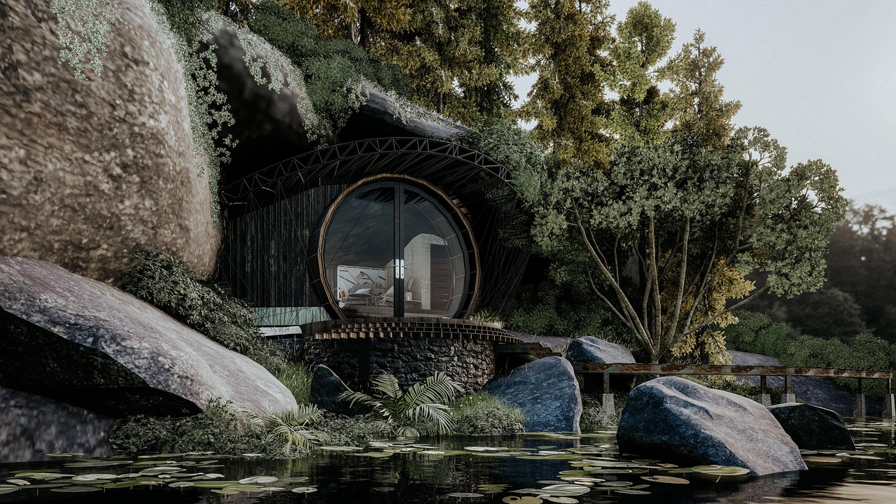 Download free HD stock image of Rendering Architecture Free rendering architecture landscape illustration