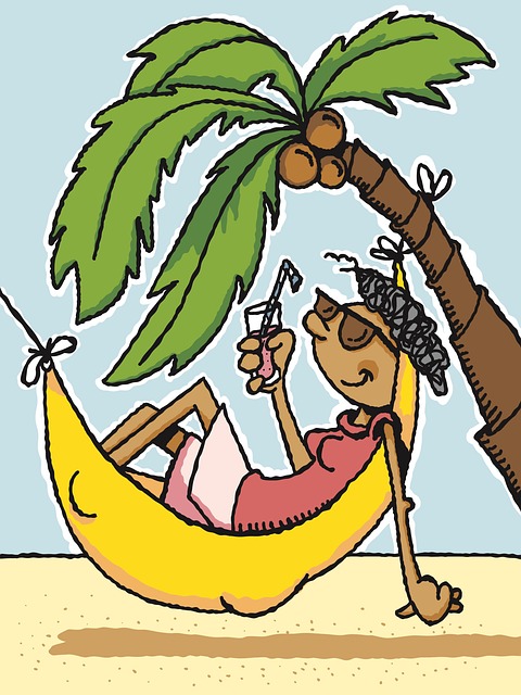 Free resort beach holiday illustration