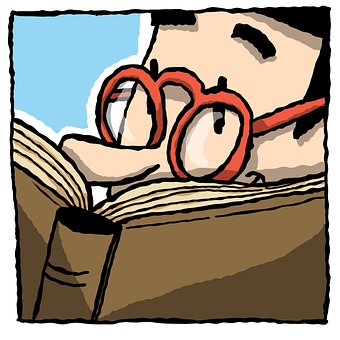 Free Man Reading illustration and picture
