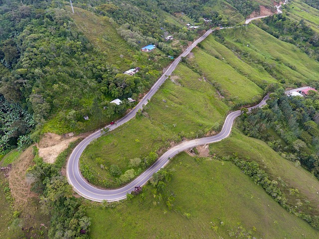 Verkehr, Straße, Gehweg, Landschaft