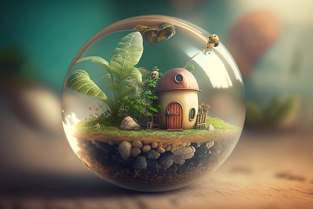 Free ai generated world little world illustration