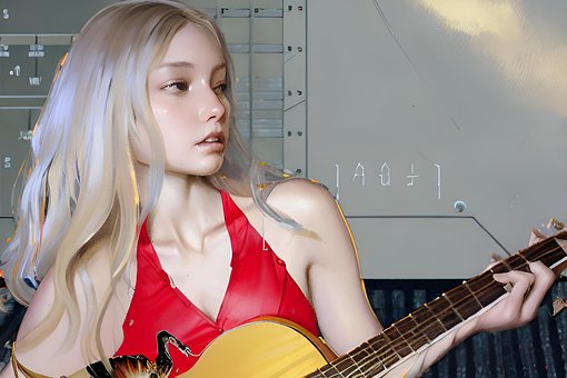 Free Guitar Portrait photo and picture