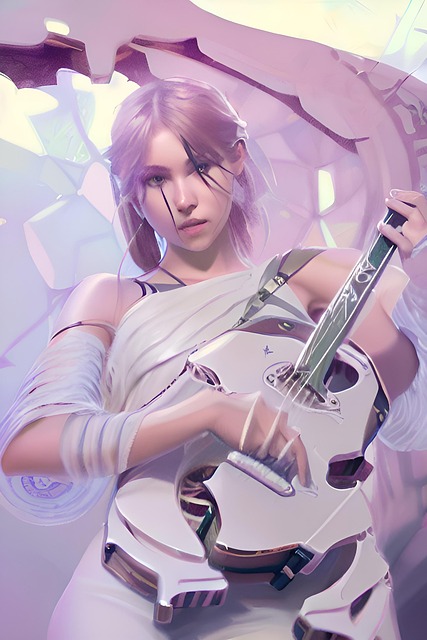Free Guitar Girl photo and picture