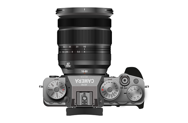 Free camera lens zoom lens illustration