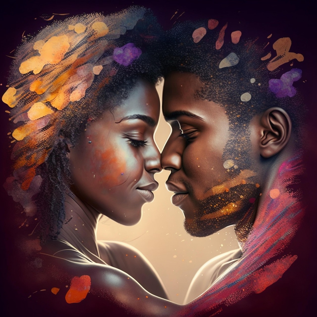 Romantic Lovers Art