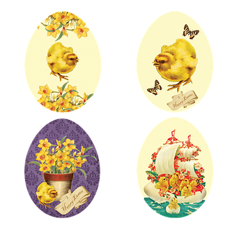 Eier, Ostereier, Ostern, Küken