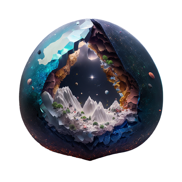 Free gem mountains world illustration
