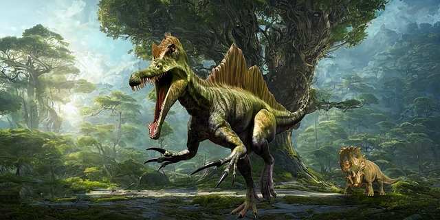 Download Jungle, Trees, Dinosaurs. Royalty-Free Stock Illustration ...