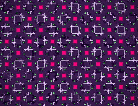 Geometrisk, Mønster, Retro Stil