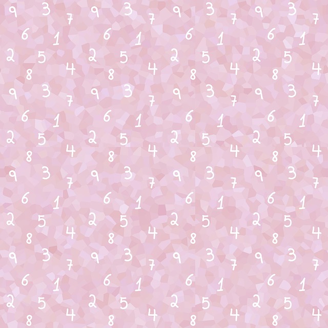 Download free HD stock image of Numbers Pattern Free numbers pattern background illustration