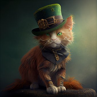 Katze, Kobold, Kostüm, Ns, Patricks Tag