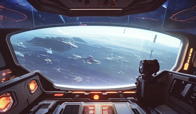 Free spaceship space station space illustration