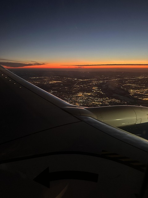 Free Airplane Night photo and picture