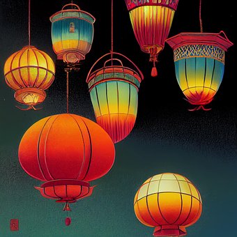 Free St Martin Lantern Parade illustration and picture