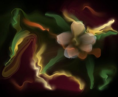 Floră, Floare, Plantă, Digital, Gradient