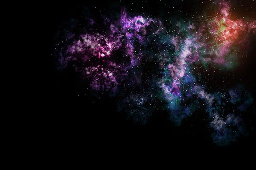 Galaxis, Raum, Nachthimmel