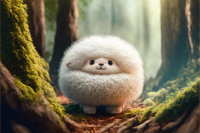 Free ai generated sheep nature illustration