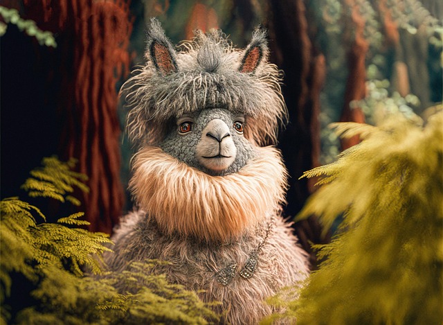 Download free HD stock image of Ai Generated Alpaca Free ai generated alpaca animal illustration
