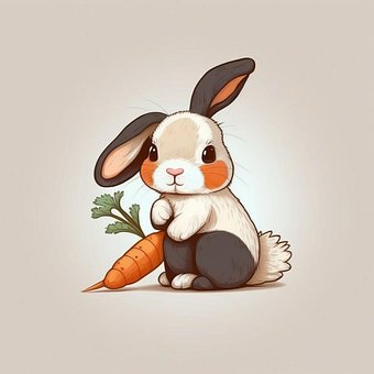 Free Rabbit Bunny illustration and picture