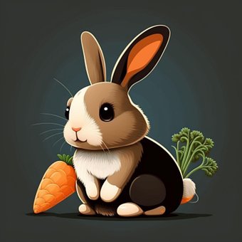 Free Rabbit Bunny illustration and picture