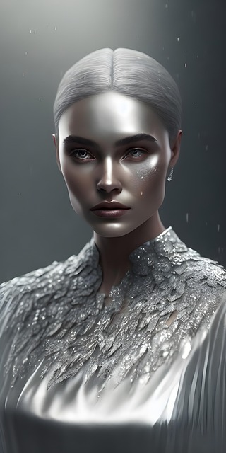 Kvinde, Glødende Hud, Makeup, Tåget