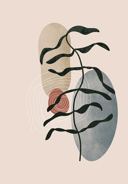 Free boho bohemian floral background illustration