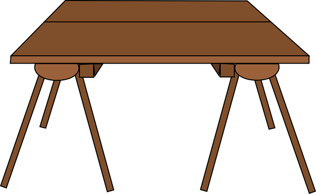 Free table wooden table furniture illustration