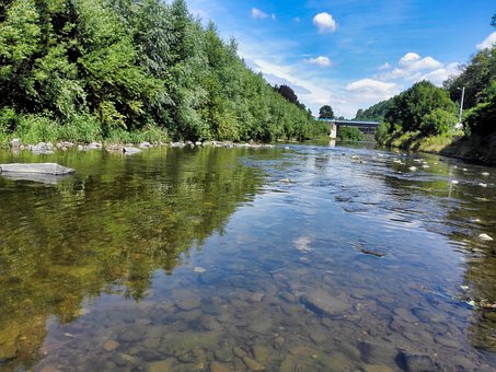 Rivier, Water, Natuur, Weer, Lucht