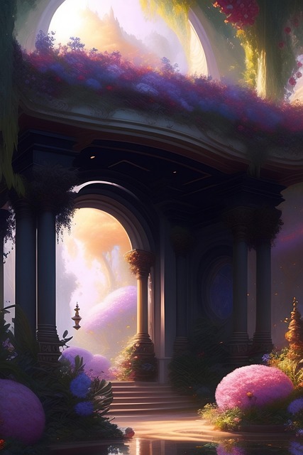 Download free HD stock image of Ai Generated Castle Free ai generated castle entrance illustration
