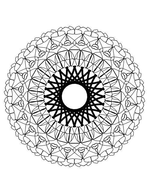 Mandala, Linie Kunst, Blumenmuster