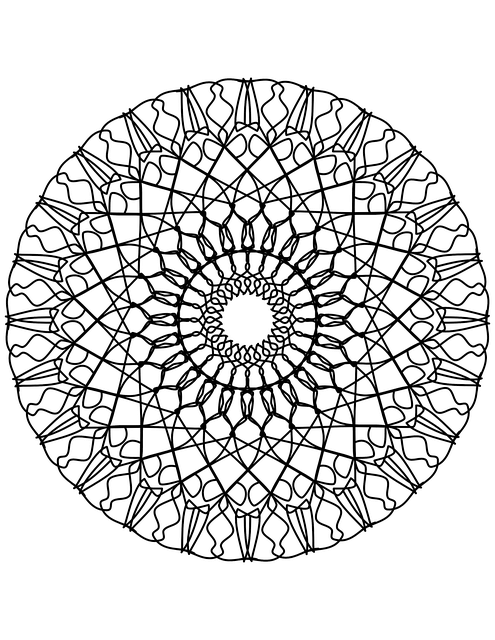Mandala, Linie Kunst, Blumenmuster