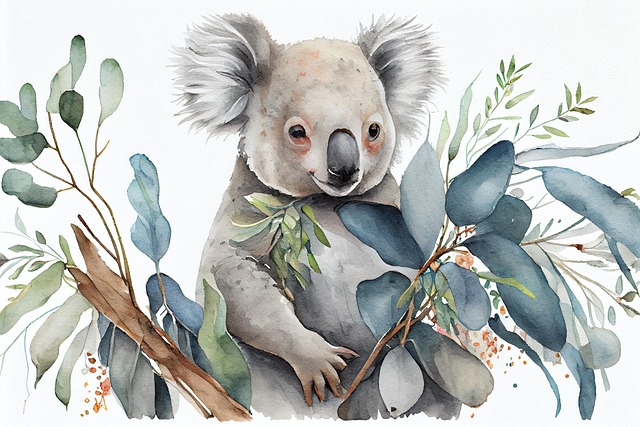 Free ai generated koala australia illustration