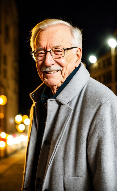 Download free HD stock image of Old Man Elderly Man Free old man elderly man night illustration