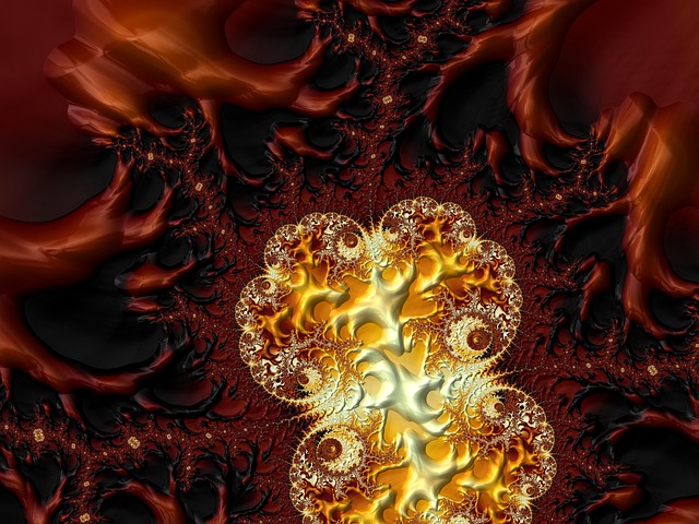 Free fractal template texture illustration