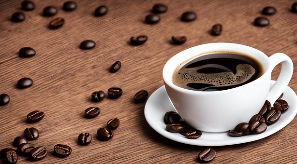 Kaffe, Kaffekop, Kaffebønner, Kop