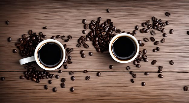 Kaffe, Kaffekop, Kaffebønner, Kop