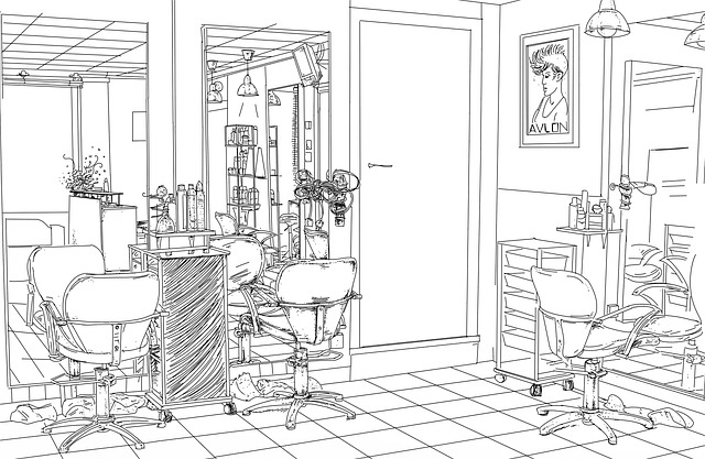 Free shop hairdresser ancient illustration