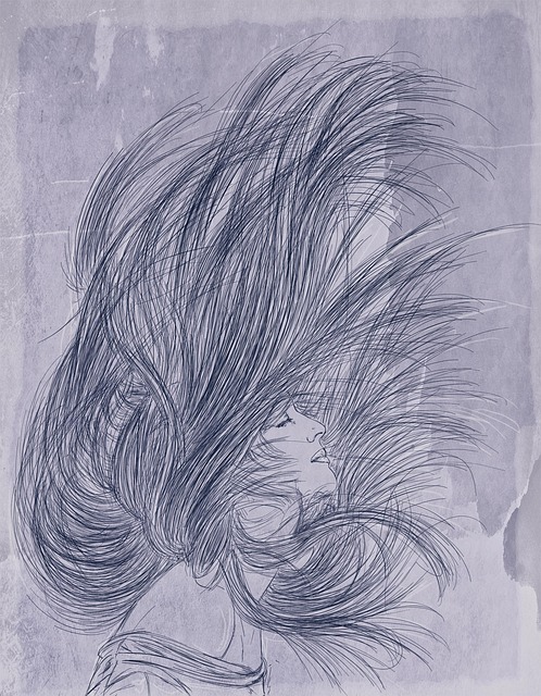 Free women retracted vintage illustration