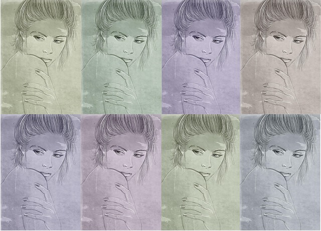 Free women retracted vintage illustration