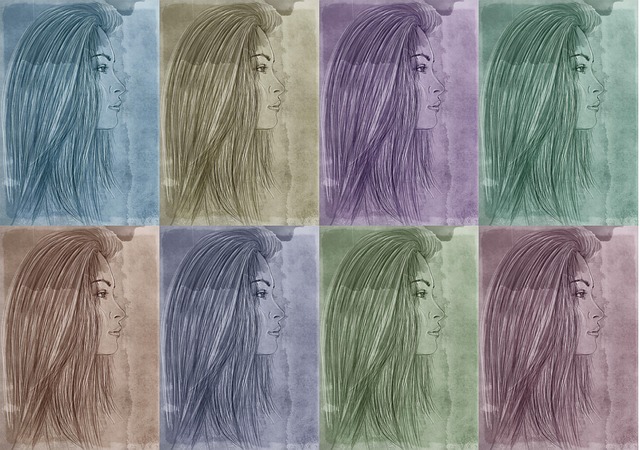 Free women retracted vintage illustration